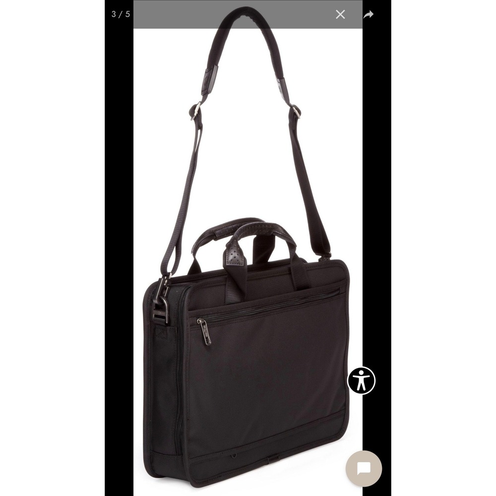 Victorinox Wainwright 15 Slim Laptop Briefcase Black Messenger Bag 31321601 NWT